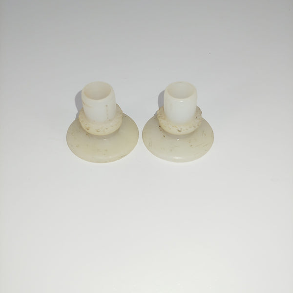 Front view of pair of replacement Nylon Glide for Eames DSS/DSX