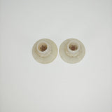 Top view of pair of replacement Nylon Glide for Eames DSS/DSX