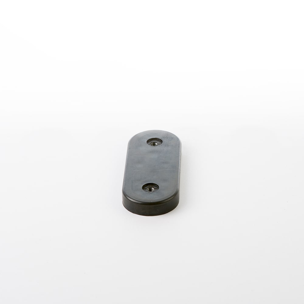 Single Eames Lounge Chair Shock Mount in Black Rubber