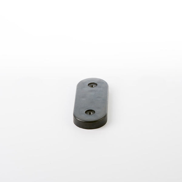 Single Eames Lounge Chair Shock Mount in Black Rubber