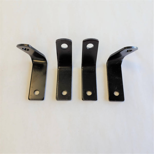 Open view of narrow mount brackets for Eames dowel base chairs